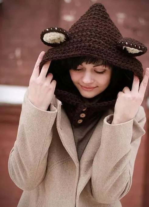 کلاه برای دختران نوجوان 2021 (68 عکس): مدلهای مد روز زمستان و پاییز مدل های خزنده، با Pompon و با گوش 13610_43