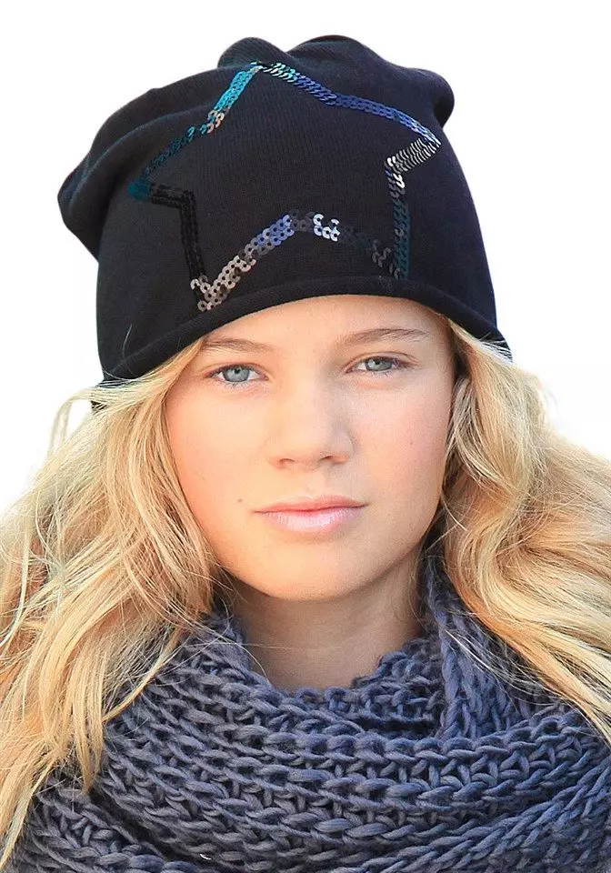 کلاه برای دختران نوجوان 2021 (68 عکس): مدلهای مد روز زمستان و پاییز مدل های خزنده، با Pompon و با گوش 13610_7