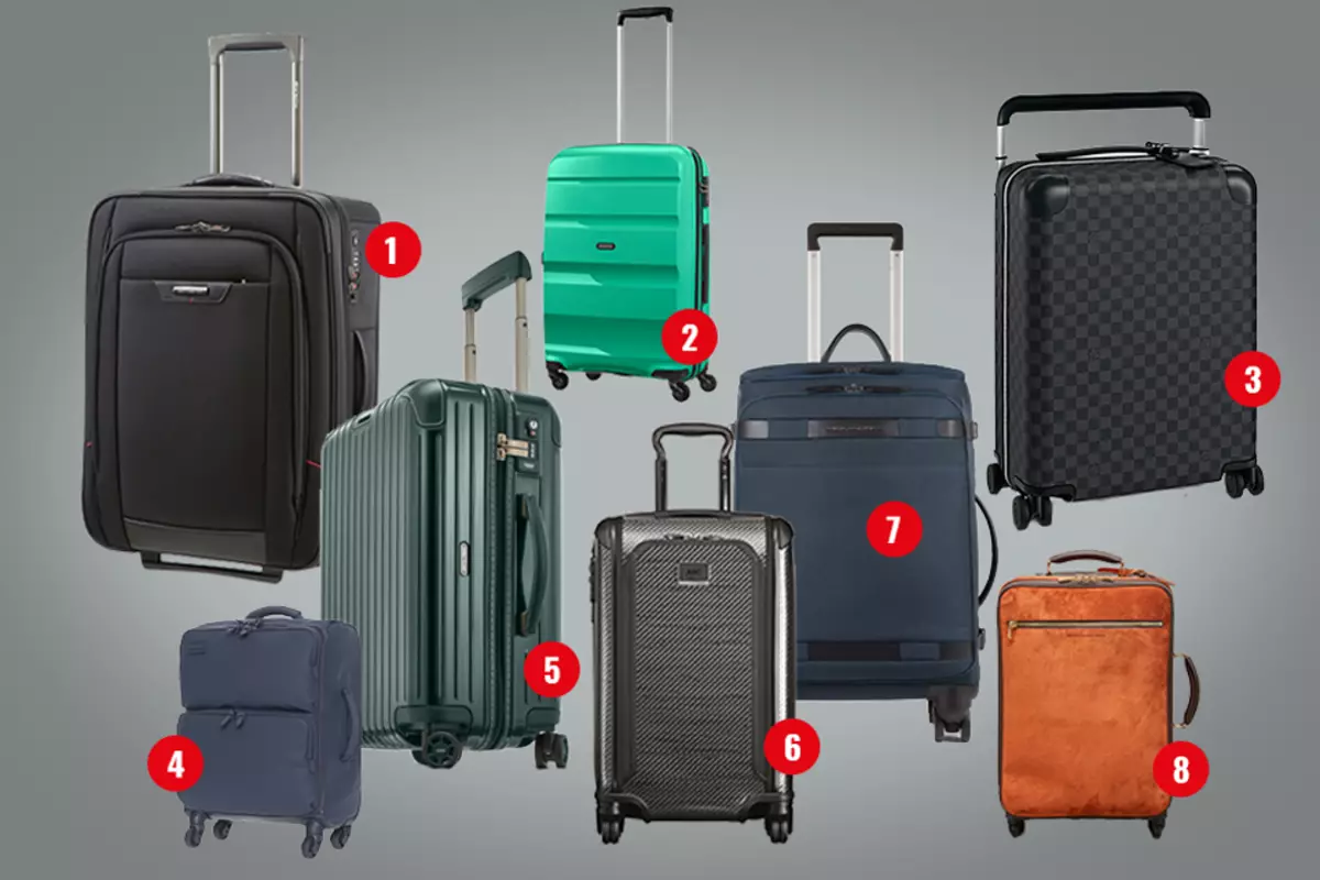 Valigie per il bagaglio a mano: le loro dimensioni nell'aeromobile, piccole valigie 55x40x20 su ruote e altri, valutazione dei migliori modelli di luce 13627_23