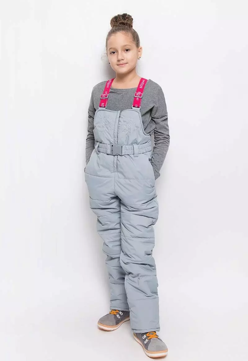 Semi-overalls para sa isang batang babae (96 mga larawan): puwe, hindi tinatagusan ng tubig, taglagas, niniting, Canadian, Demi-season 13630_10