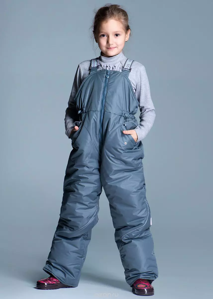 Semi-overalls para sa isang batang babae (96 mga larawan): puwe, hindi tinatagusan ng tubig, taglagas, niniting, Canadian, Demi-season 13630_27