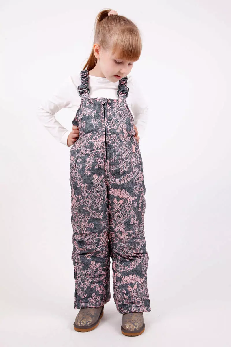 Semi-overalls para sa isang batang babae (96 mga larawan): puwe, hindi tinatagusan ng tubig, taglagas, niniting, Canadian, Demi-season 13630_36