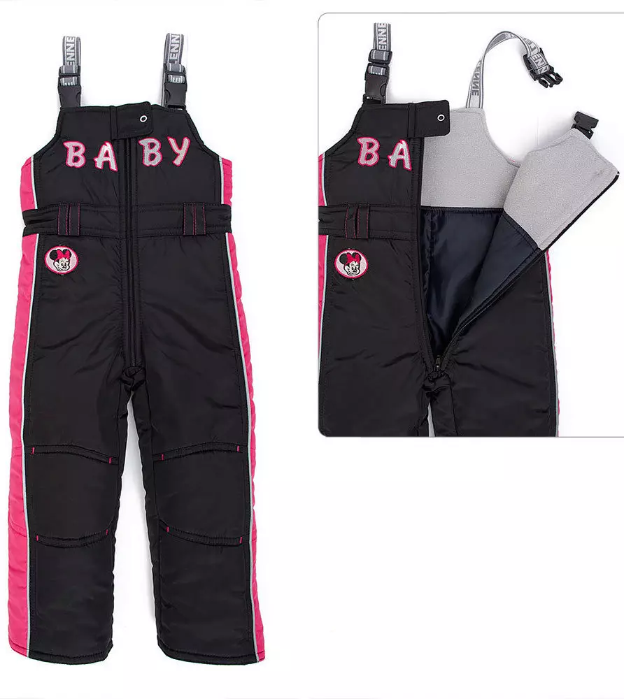 Semi-overalls para sa isang batang babae (96 mga larawan): puwe, hindi tinatagusan ng tubig, taglagas, niniting, Canadian, Demi-season 13630_62