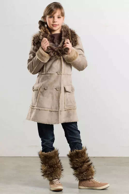 Sheepskins para niños (40 fotos): para adolescentes, natural, invierno para niñas 3-6, 8-10 años 13632_22
