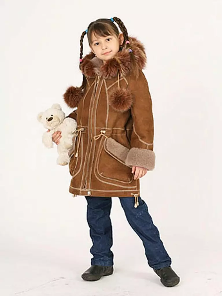 Sheepskins เด็กสำหรับเด็กผู้หญิง (40 รูป): สำหรับสาววัยรุ่น, ธรรมชาติ, ฤดูหนาวสำหรับเด็กผู้หญิง 3-6, 8-10 ปี 13632_23