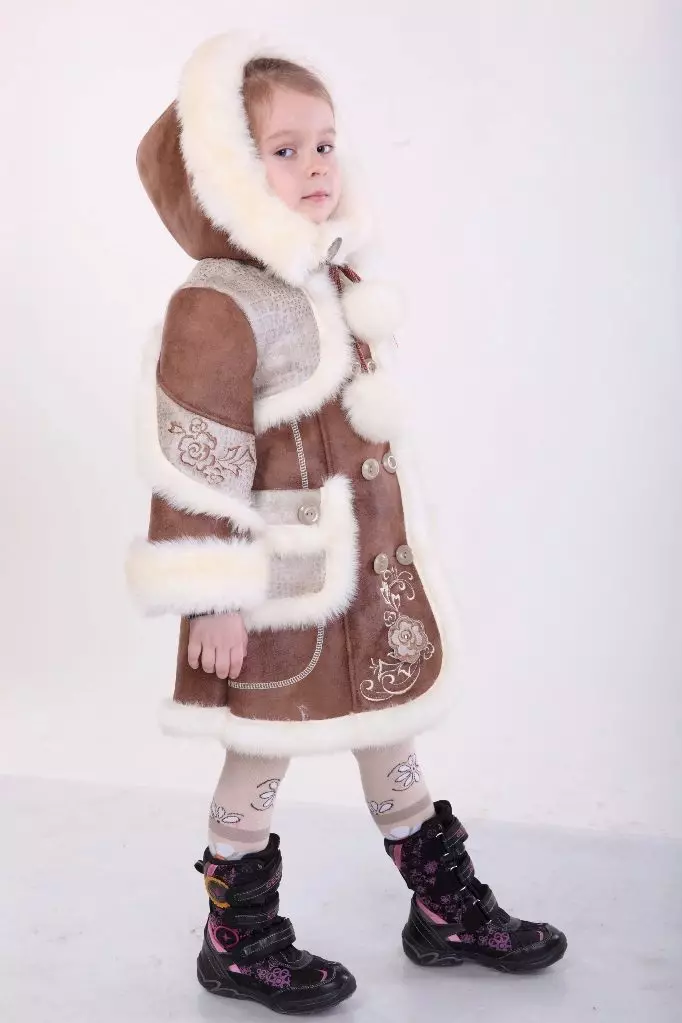 Sheepskins เด็กสำหรับเด็กผู้หญิง (40 รูป): สำหรับสาววัยรุ่น, ธรรมชาติ, ฤดูหนาวสำหรับเด็กผู้หญิง 3-6, 8-10 ปี 13632_3