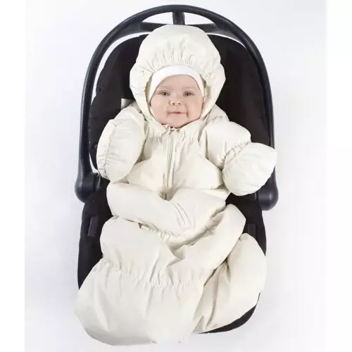 新生儿冬季工作服（69张照片）：工作服变压器，秋冬，羊皮，从克里，在提取物上，如何选择 13634_26