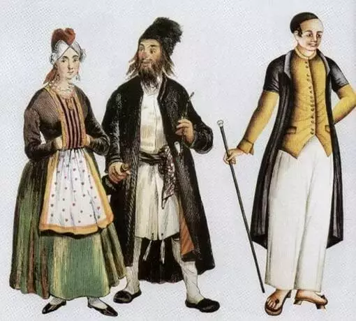 Jas Nasional Jews (57 Foto): Pakaian Yahudi Tradisional Perempuan untuk Menari 1364_20