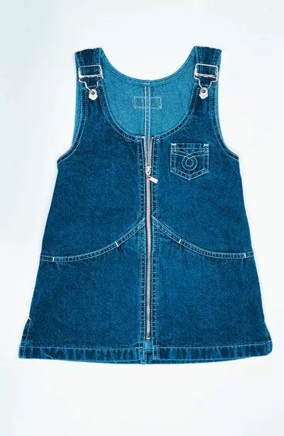 Denim Sarafan oo loogu talagalay gabdhaha (91 sawir): guudmarka moodooyinka ugu habboon ee 2021 13650_24