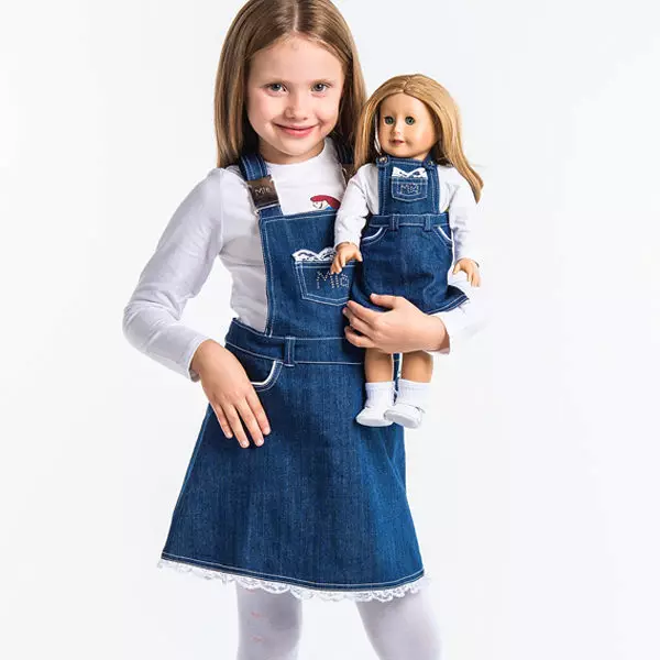 Denim sarafan for Girls (91 foto's): Oorsig van die mees relevante modelle 2021 13650_6