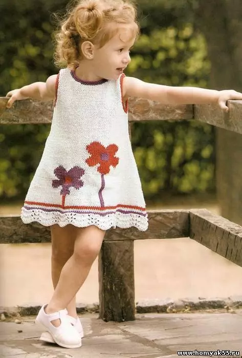 Summer Sarafan for Girls (72 photos): For teenage girls, knitted, Sarafan for a girl from 3 years 13656_29