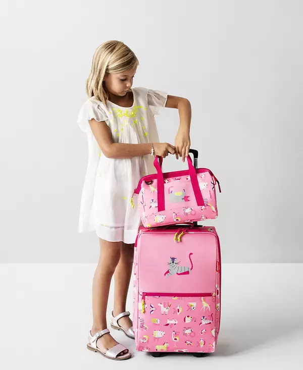Kufferter til piger: For unge 10-12 år og piger 8, 9 år gammel, modeller på hjul og med et tilbagetabelt håndtag. Pink og anden farve 13657_20