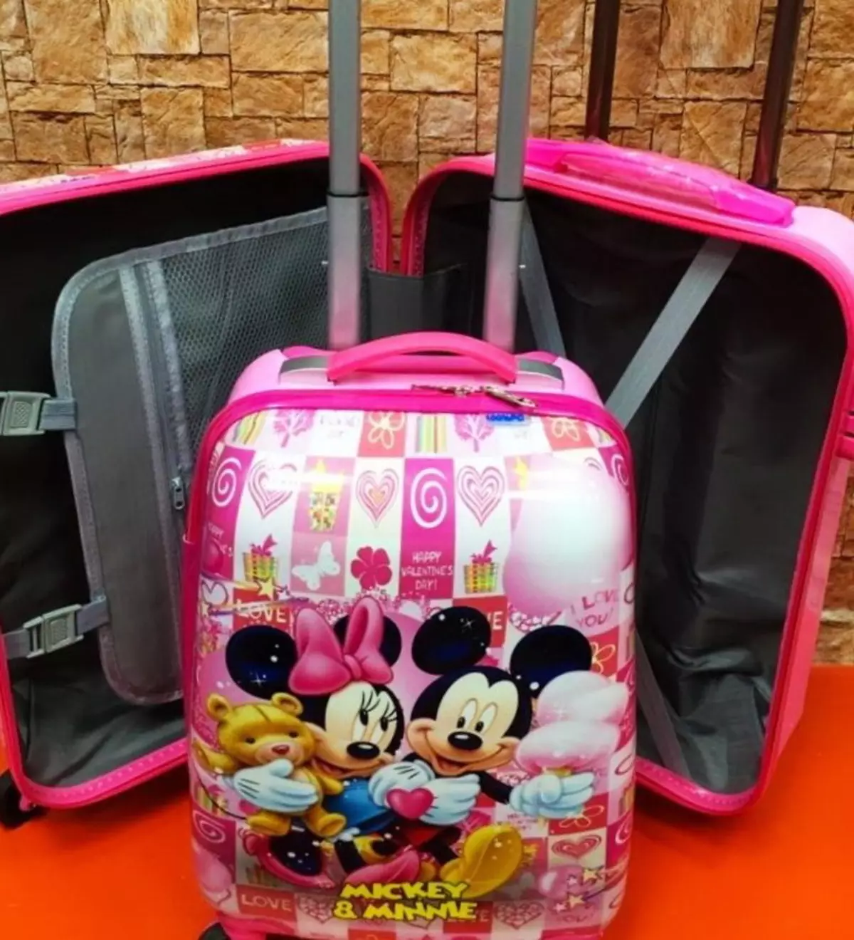 Koffer für Mädchen: Für Jugendliche 10-12 Jahre alt und Mädchen 8, 9 Jahre alt, Modelle auf Rädern und mit einem einziehbaren Griff. Rosa und andere Farbe 13657_28