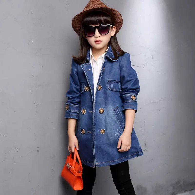 Denim Coat for Girls (34 Foto): Model 13660_15
