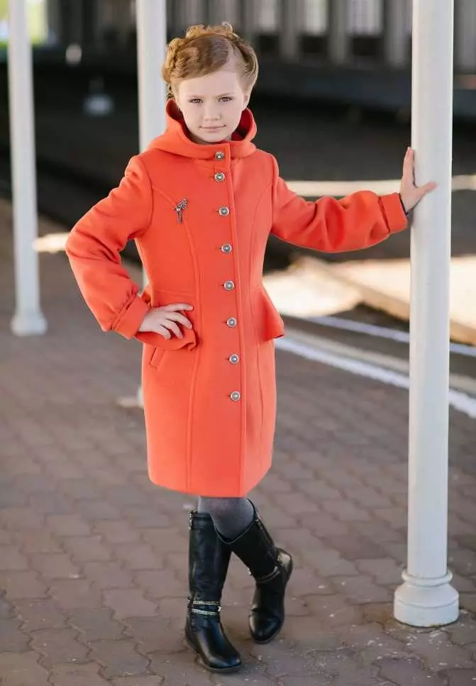DRAPET kaput za djevojku (73 fotografije): dječji modeli tvrtke Drapa, za djevojčice 4-8, 10-13 godina 13662_12