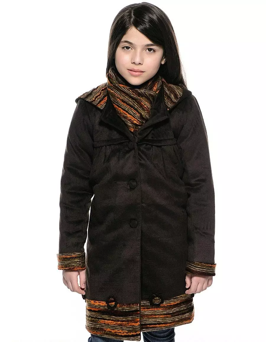 Drapet Coat pro dívku (73 fotek): Dětské modely z Drapy, pro dívky 4-8, 10-13 let 13662_49