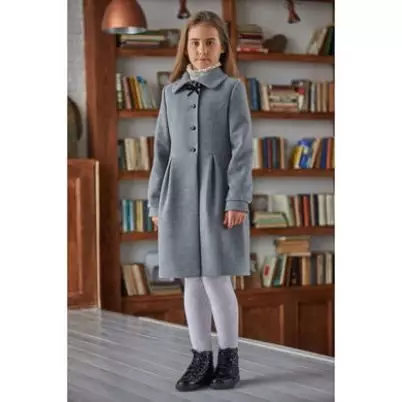 Драпове пальто для дівчинки (73 фото): дитячі моделі з драпу, для дівчаток 4-8, 10-13 років 13662_54