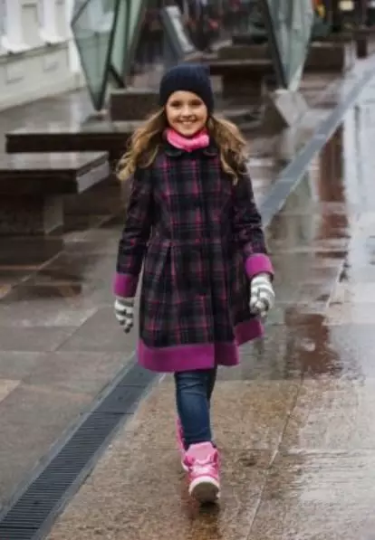 DRAPET kaput za djevojku (73 fotografije): dječji modeli tvrtke Drapa, za djevojčice 4-8, 10-13 godina 13662_72