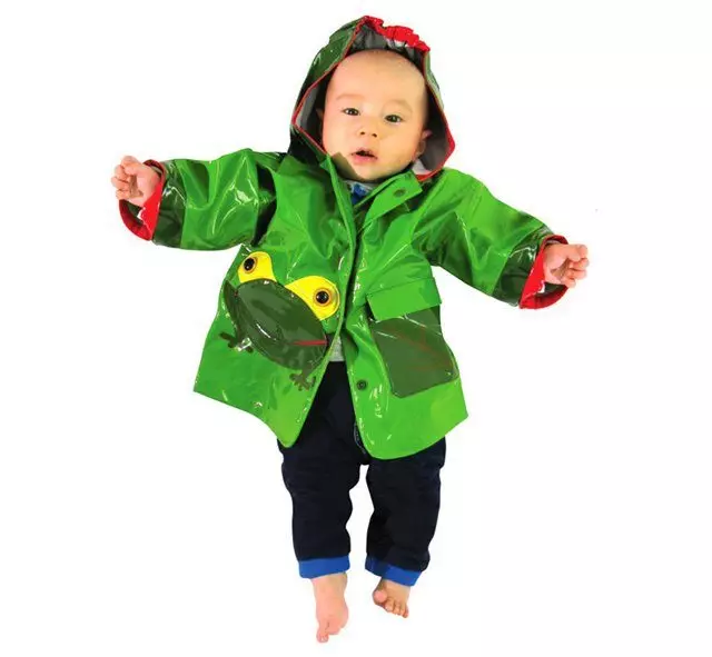 Barnas Raincoat (52 bilder): For en gutt og for en jente, modell Raincoat Kaste Navy, Hooded, Raise Rain, Twins 13664_38