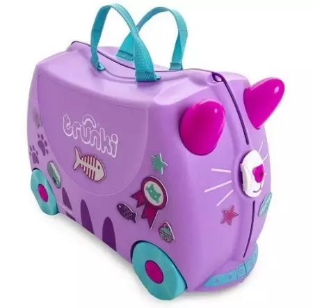 Trunki resväskor: modeller barns på hjul. Hur man skiljer sig från falska? Recensioner 13673_11