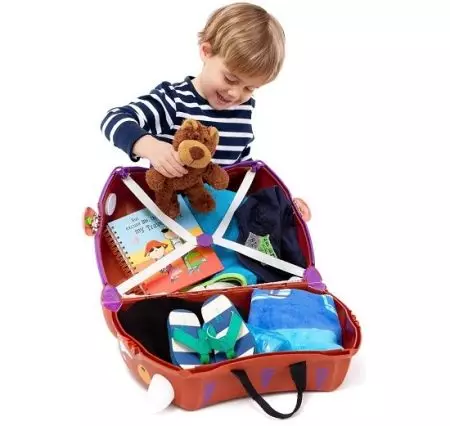 Trunki resväskor: modeller barns på hjul. Hur man skiljer sig från falska? Recensioner 13673_12