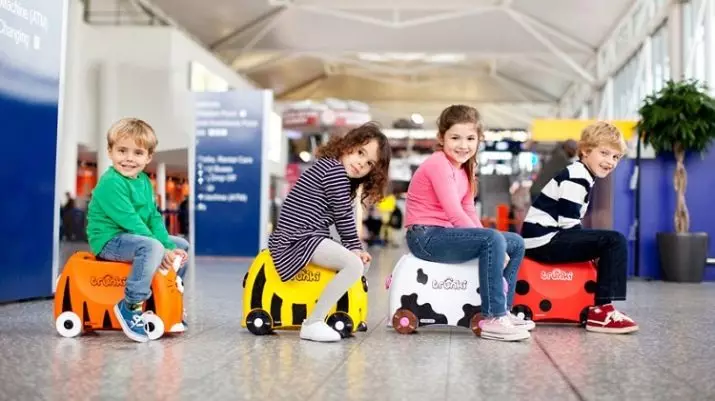 Trunki resväskor: modeller barns på hjul. Hur man skiljer sig från falska? Recensioner 13673_4