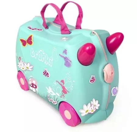 Trunki bőröndök: Gyermekmodellek kerekeken. Hogyan lehet megkülönböztetni a hamisítást? Vélemény 13673_7