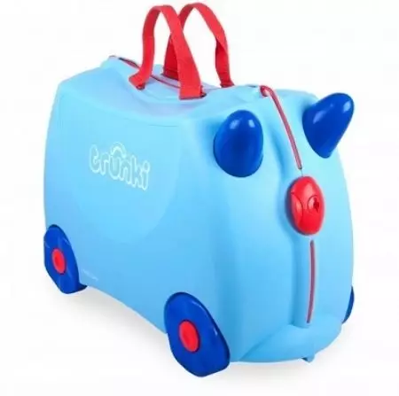 Trunki bőröndök: Gyermekmodellek kerekeken. Hogyan lehet megkülönböztetni a hamisítást? Vélemény 13673_8