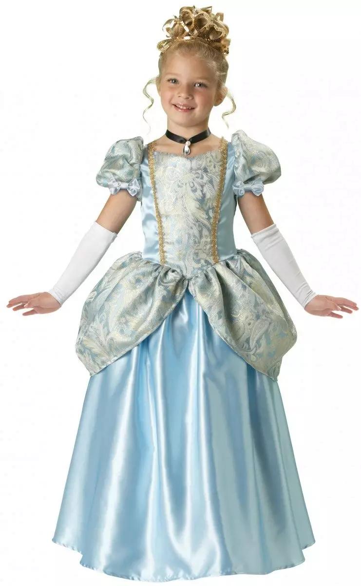 Imeilus uusaasta lopsakas kleit Cinderella tüdrukule