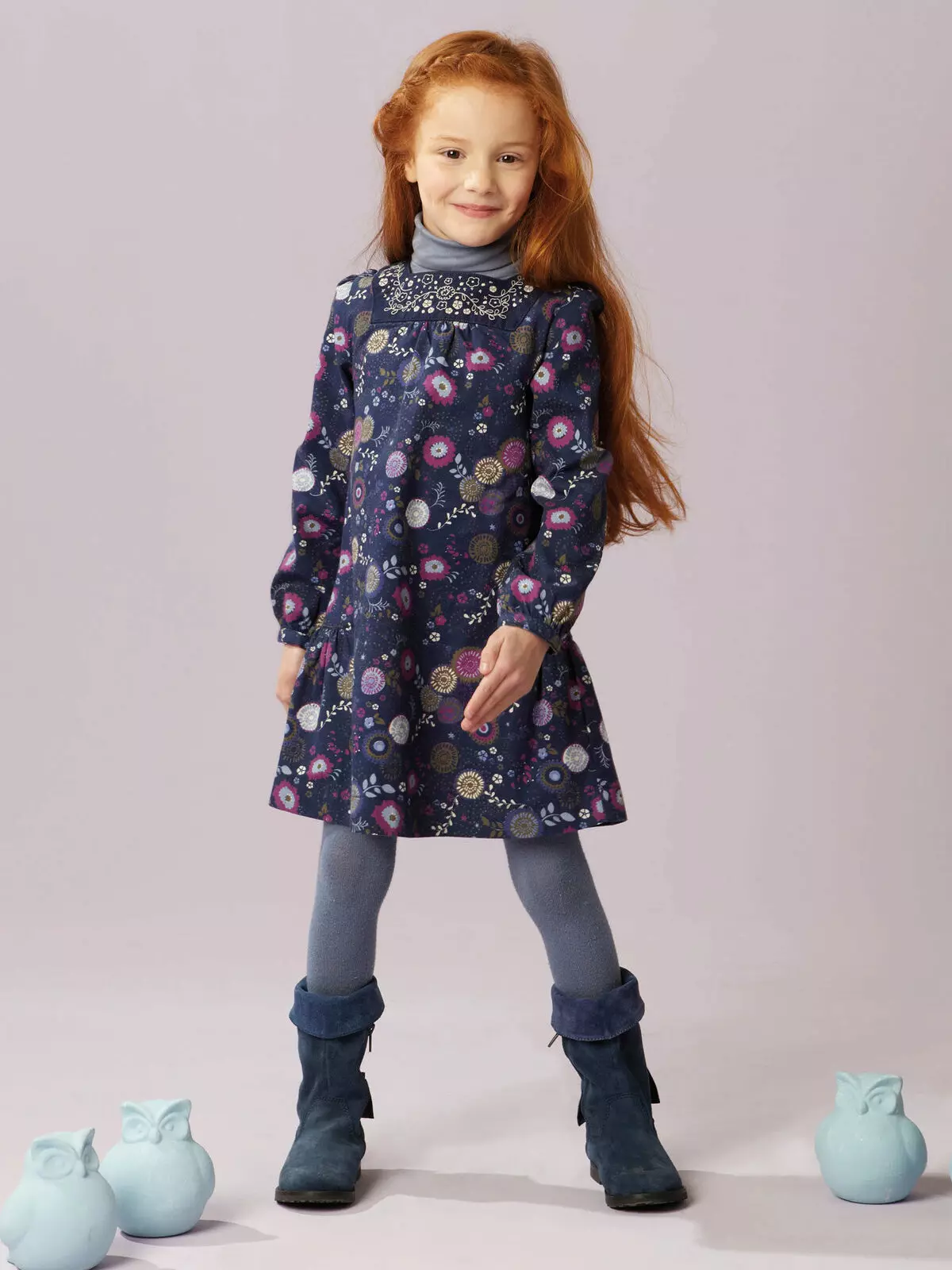 Winter ingubo izimbali for girls