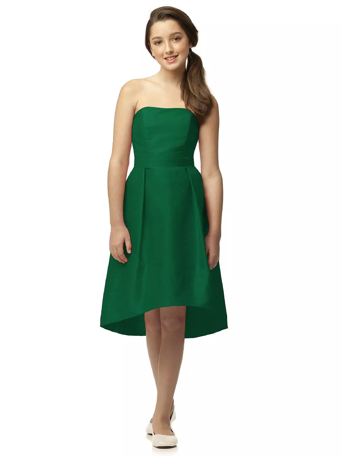 Vestido para meninas 13-14 anos de idade verde