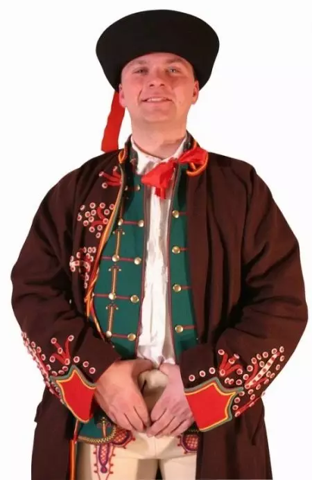 لباس ملی لهستان (30 عکس): لباس های سنتی برای زنان، لباس مردانه و لباس زنانه از جنس لهستانی، تاریخ 1369_25