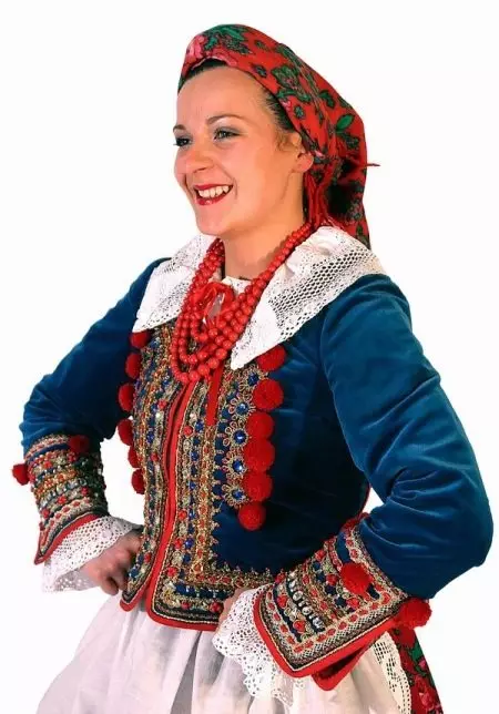 Poľský národný kostým (30 fotografií): Tradičné oblečenie pre ženy, mužské a ženské kostým poľského páleného, ​​histórie 1369_28