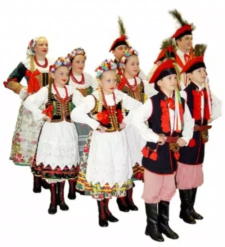 لباس ملی لهستان (30 عکس): لباس های سنتی برای زنان، لباس مردانه و لباس زنانه از جنس لهستانی، تاریخ 1369_29
