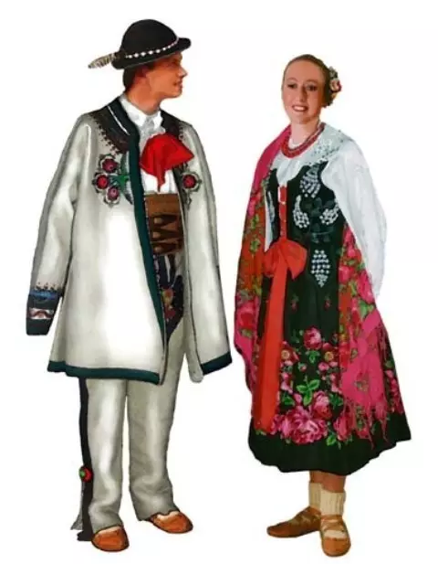زي البولندي الوطني (30 صور): الازياء التقليدية للمرأة، زي الذكور والإناث من طبقة النبلاء البولنديين، والتاريخ 1369_4