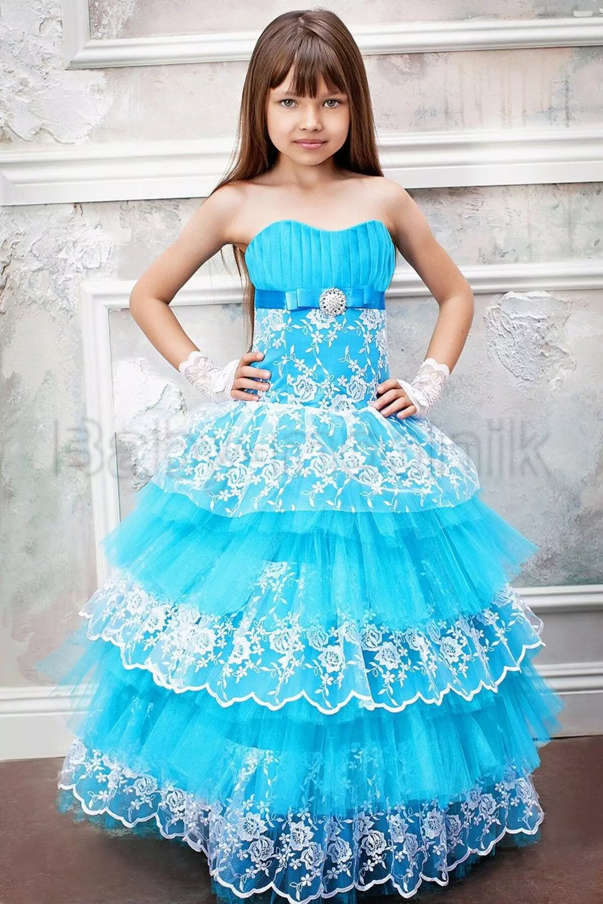 Elegante prachtige bustier jurk voor meisjes