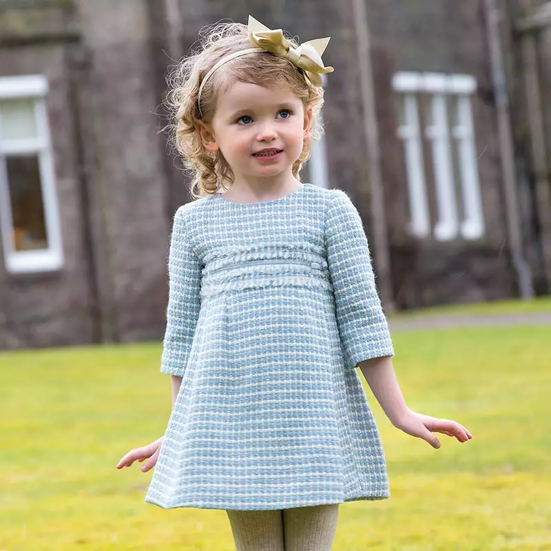 Gaun Tweedy untuk anak perempuan 3-5 tahun