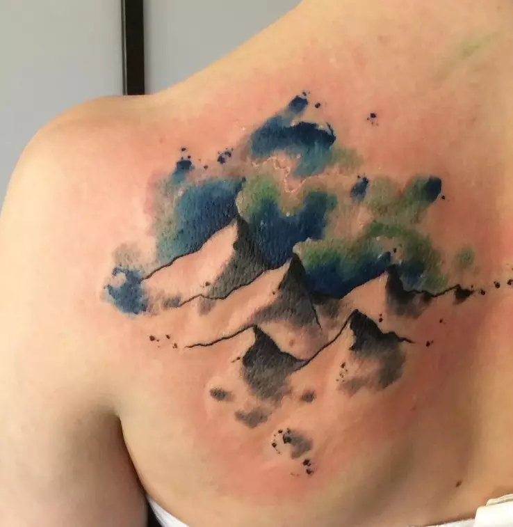 タトゥー「空」：雲、夜の雲などのスケッチ、タトゥーの値 13739_15