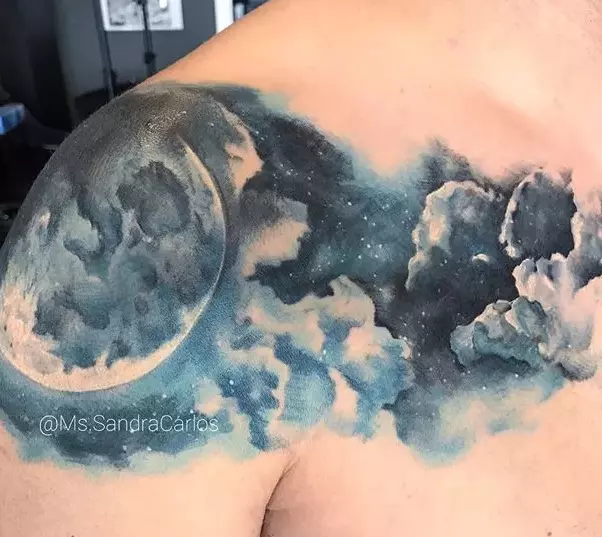 タトゥー「空」：雲、夜の雲などのスケッチ、タトゥーの値 13739_5