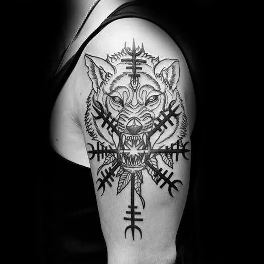 Tattooên sêrbaz: skîzên tatîlê li ser misticism û wateya wan. Sembolên mystical di destên jin û vebijarkên din de 13752_17