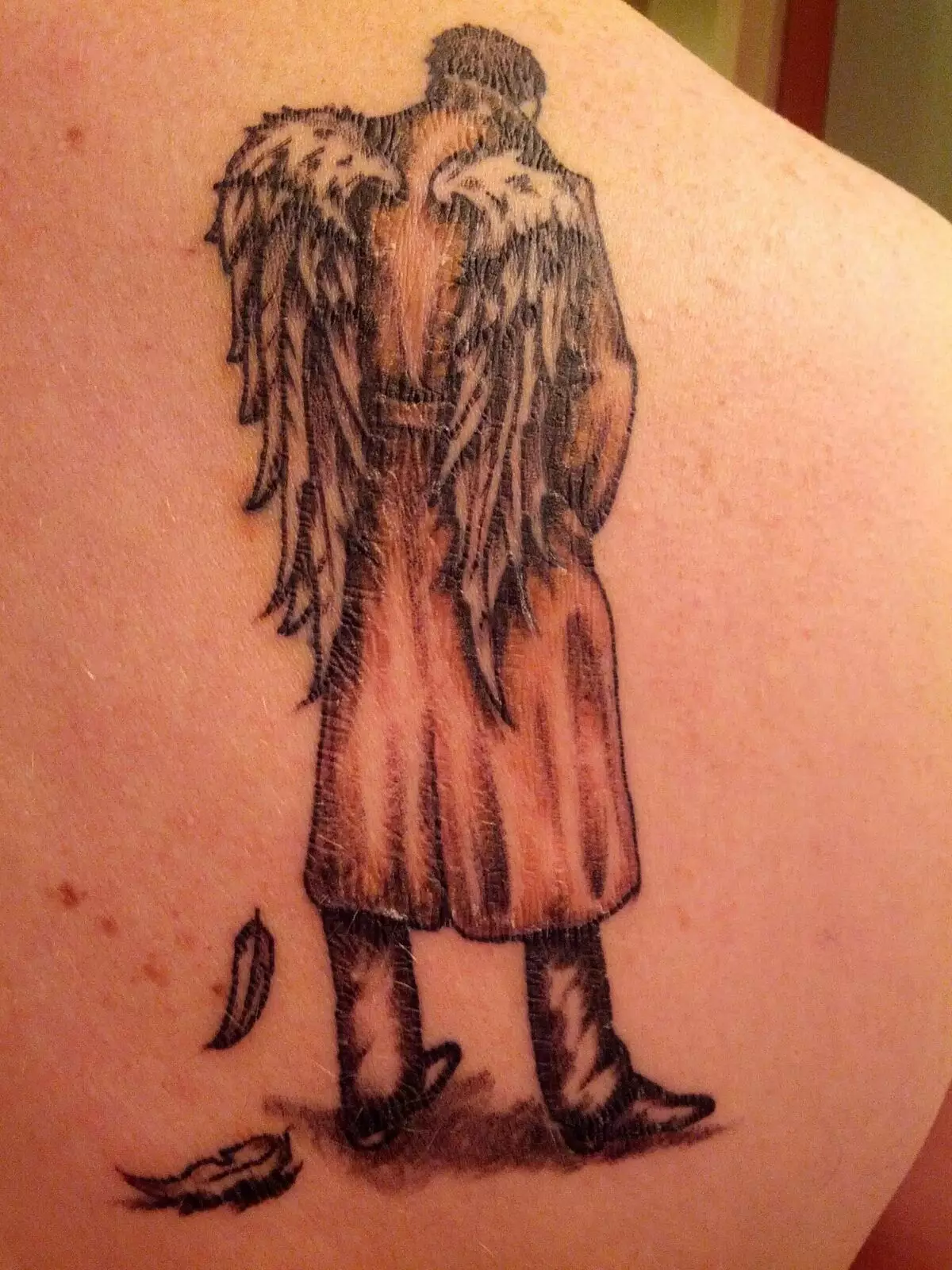 纹身“超自然”（39张）：Dina Tattoo素描和Sam Winchester，它的意思。其他符号符合该系列的风格 13758_25