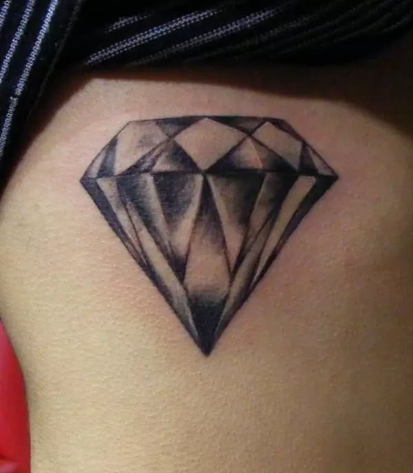 Crystal Tattoo: Skisser och kristallint tatuering värde, bästa planer för ansökan 13764_7