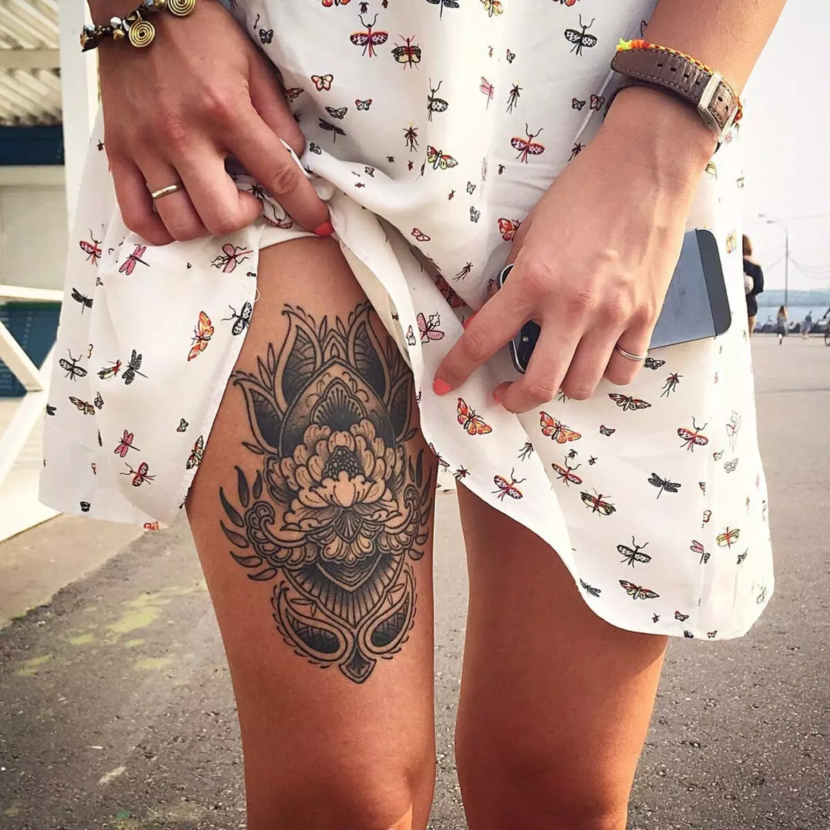 Smuk tatovering til piger (80 billeder): skitser af de mest elegante kvindelige tatoveringer på alle dele af kroppen og andre stilfulde eksempler på tatovering med tegninger og påskrifter 13775_3