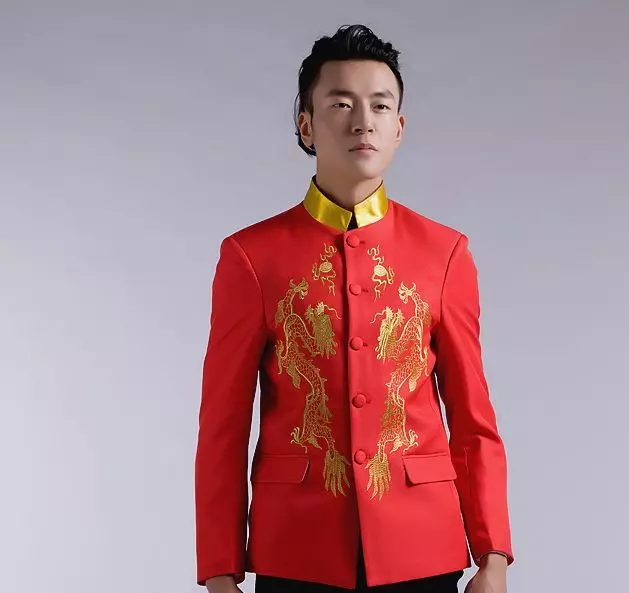 החליפה הלאומית הסינית (73 תמונות): תלבושת נקבה מסורתית של עמי סין, חליפה לילדה 1377_26