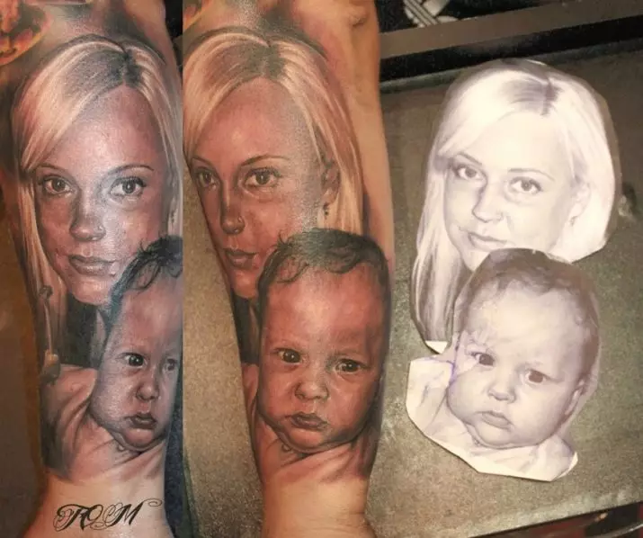 Tetovaža posvećena djeci (59 fotografija): 