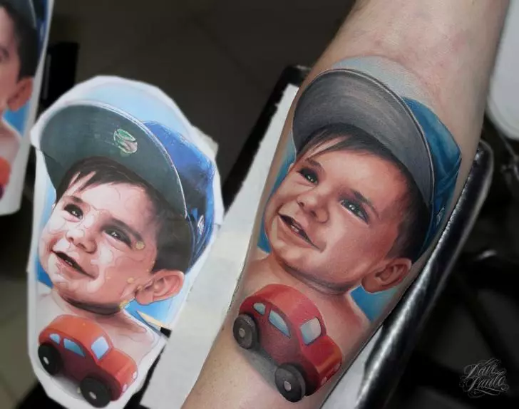 Tattoo gewijd aan kinderen (59 foto's): 
