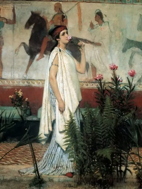 دعوى اليونانية الوطنية (65 صور): صورة للإلهة للفتاة، والزي اليوناني القديم للآلهة 1379_23
