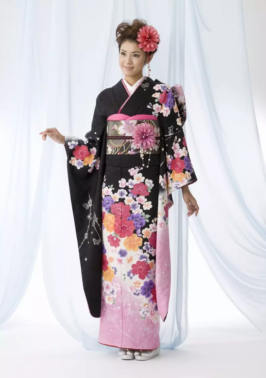 Жапон костюму (61 сүрөт): Аялдын National Outfit Japan, Schoolgirl Girl 1381_5