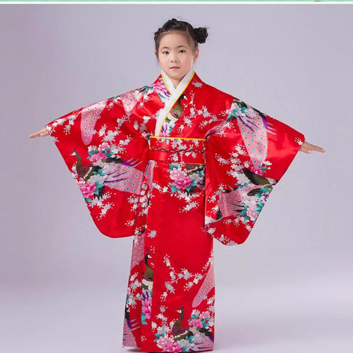 Јапанско одело (61 фотографије): Женски национални оутфит Јапан, школа у школи 1381_6