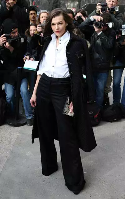 Chanel Costume (87 fotos): traxes de mulleres en estilo de coco chanel con saia, con zapatos, con shorts 1382_65